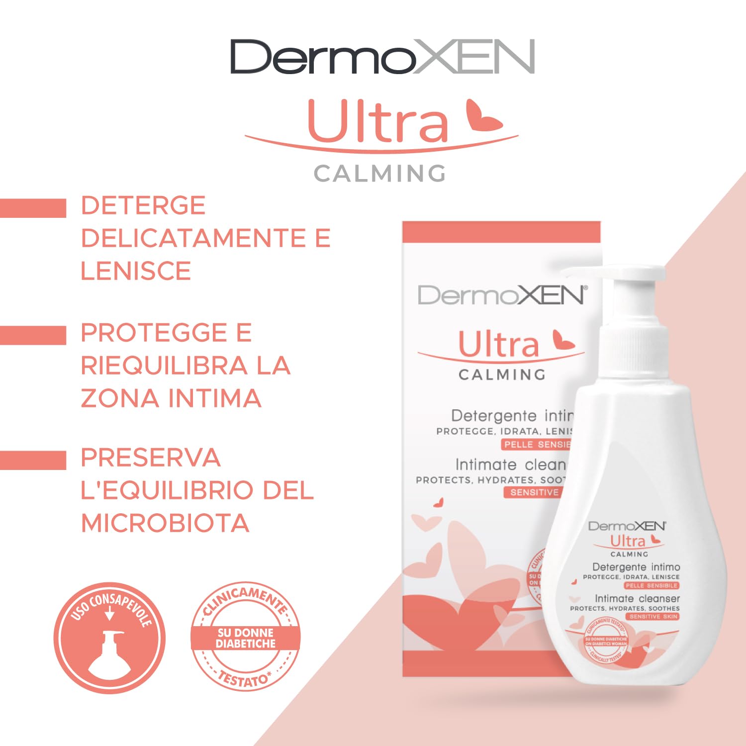 DERMOXEN UltraCalming douche intime quotidienne pour le confort et la fraîcheur