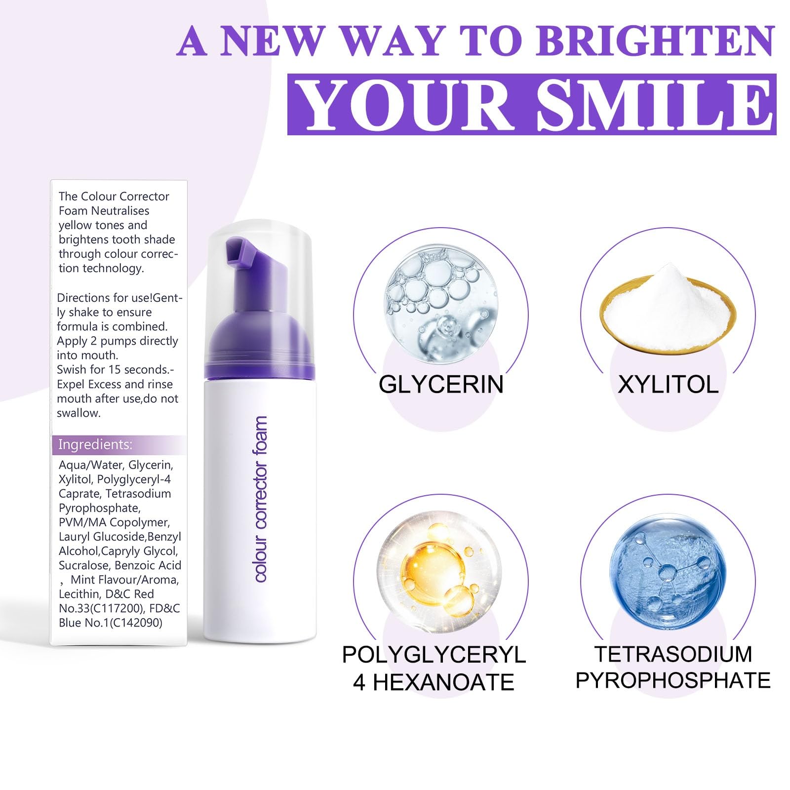 Extraits herbeux Dersoud violet, soin doux des gencives et haleine fraîche.