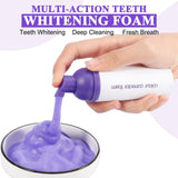 Mousse dentifrice violet Dersoud, texture légère pour nettoyage en profondeur.