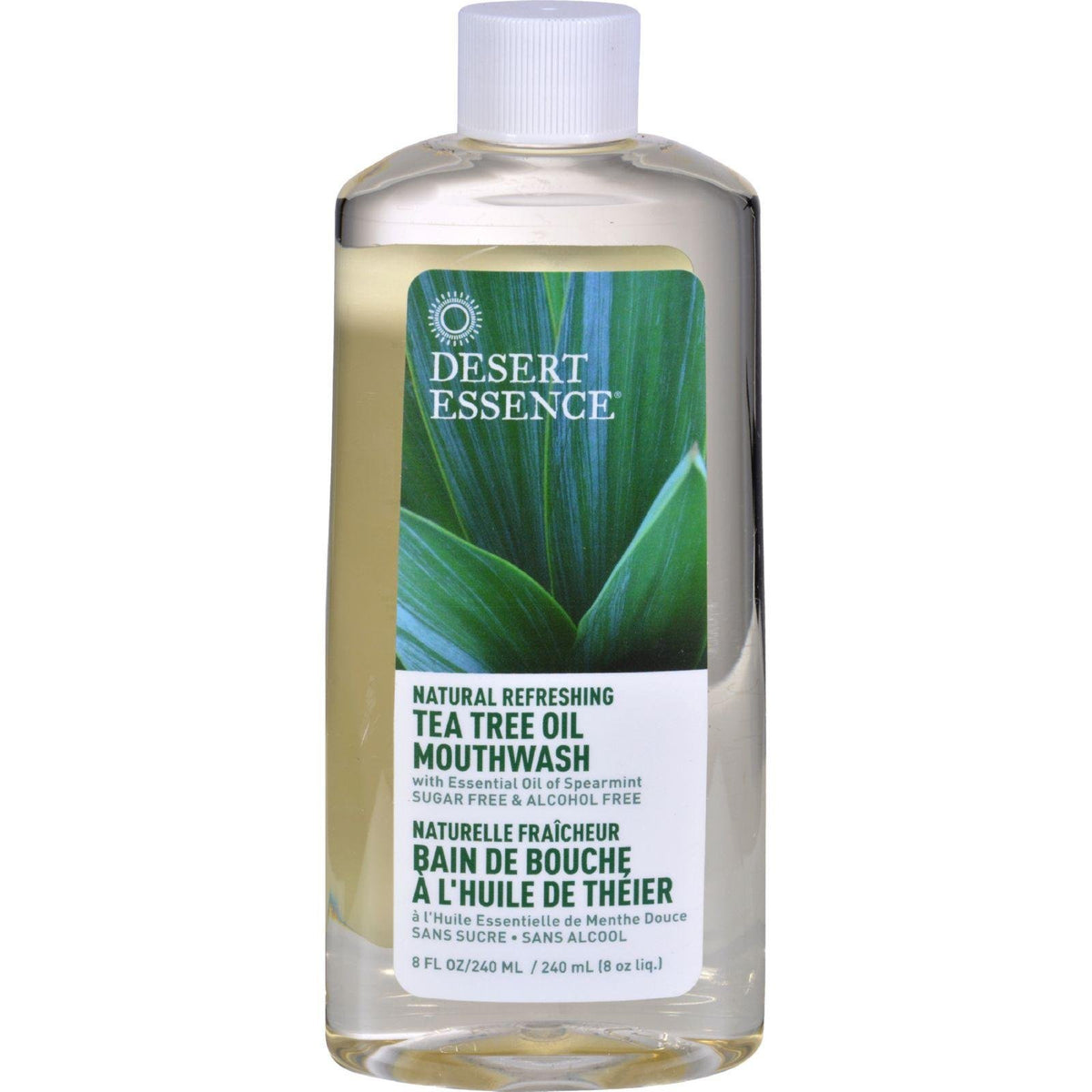 Bain de bouche Desert Essence huile arbre à thé menthe haleine fraîche durable.
