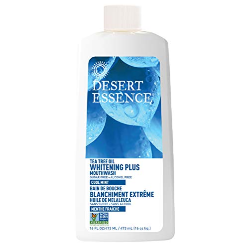 Desert Essence bain de bouche menthe, haleine fraîche après usage.
