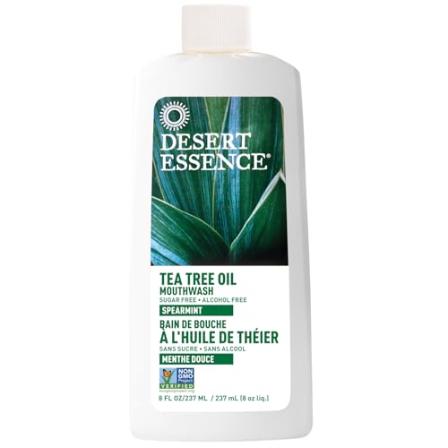 Desert Essence: flacon aloé naturel pour une bouche fraîche et équilibrée.