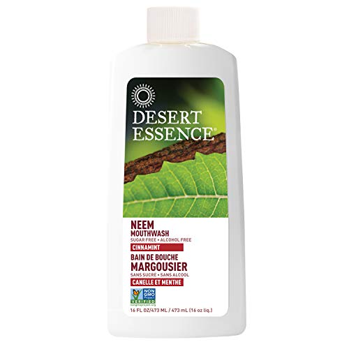 Ingrédients naturels Desert Essence: huile d'arbre à thé et aloe pour une routine buccale douce.