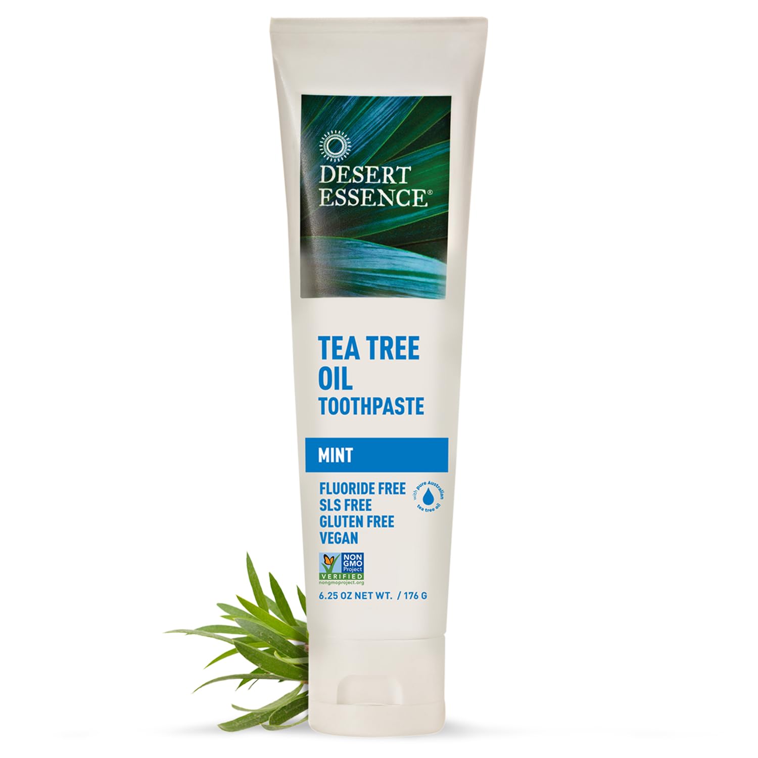 Dentifrice Desert Essence arbre à thé menthe, emballage élégant
