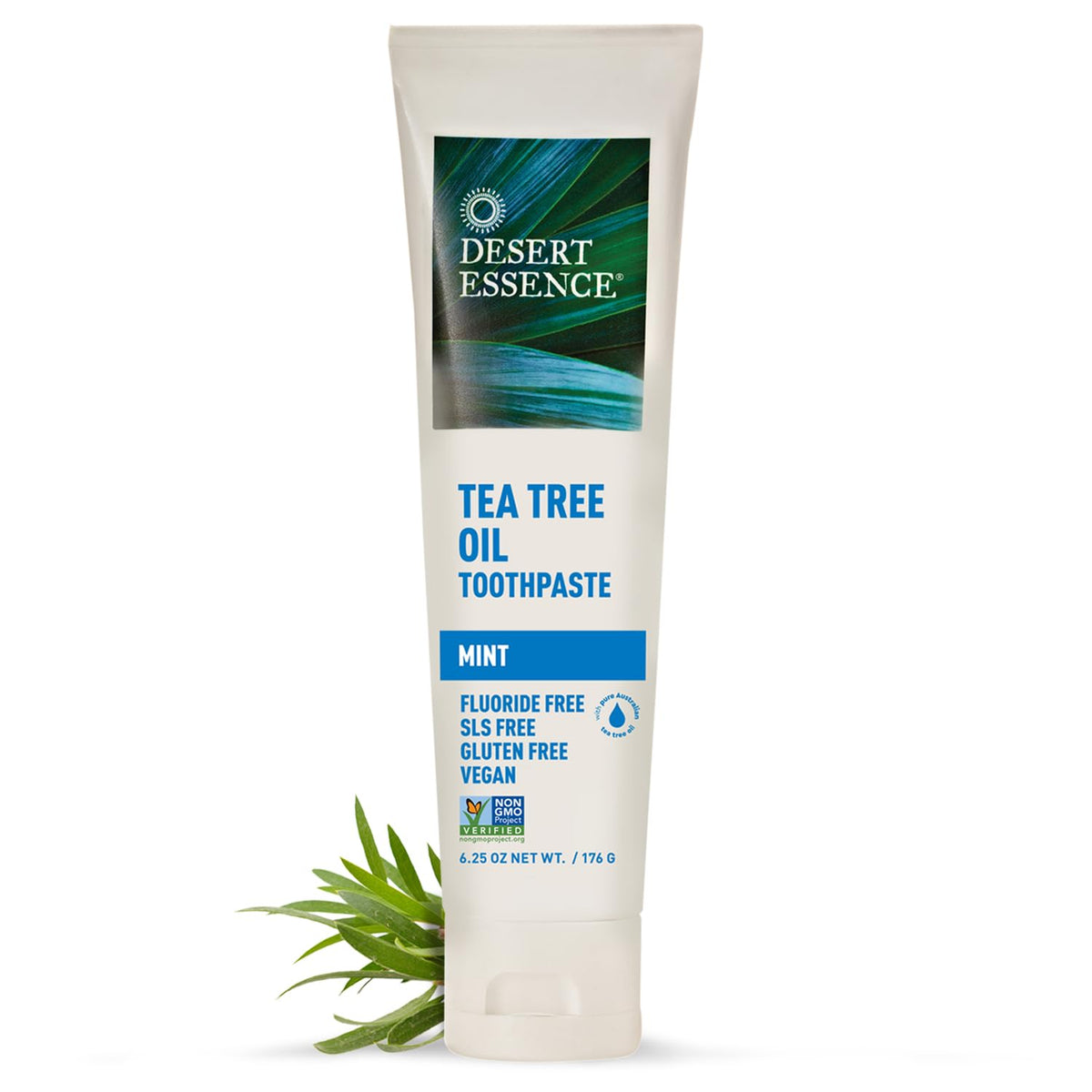 Dentifrice Desert Essence arbre à thé menthe, emballage élégant