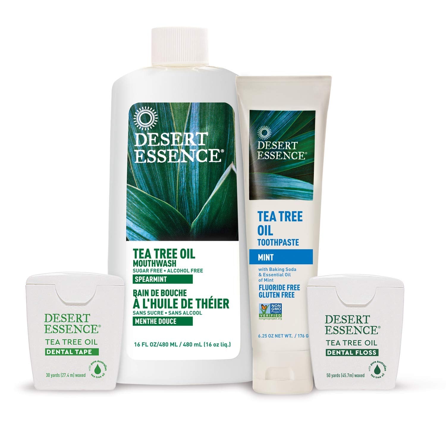 Dentifrice Desert Essence arbre-thé menthe - sel marin visible dans la texture