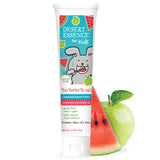 Gel dentifrice Desert Essence pour enfant en bouteille, saveur agréable et sans fluor.