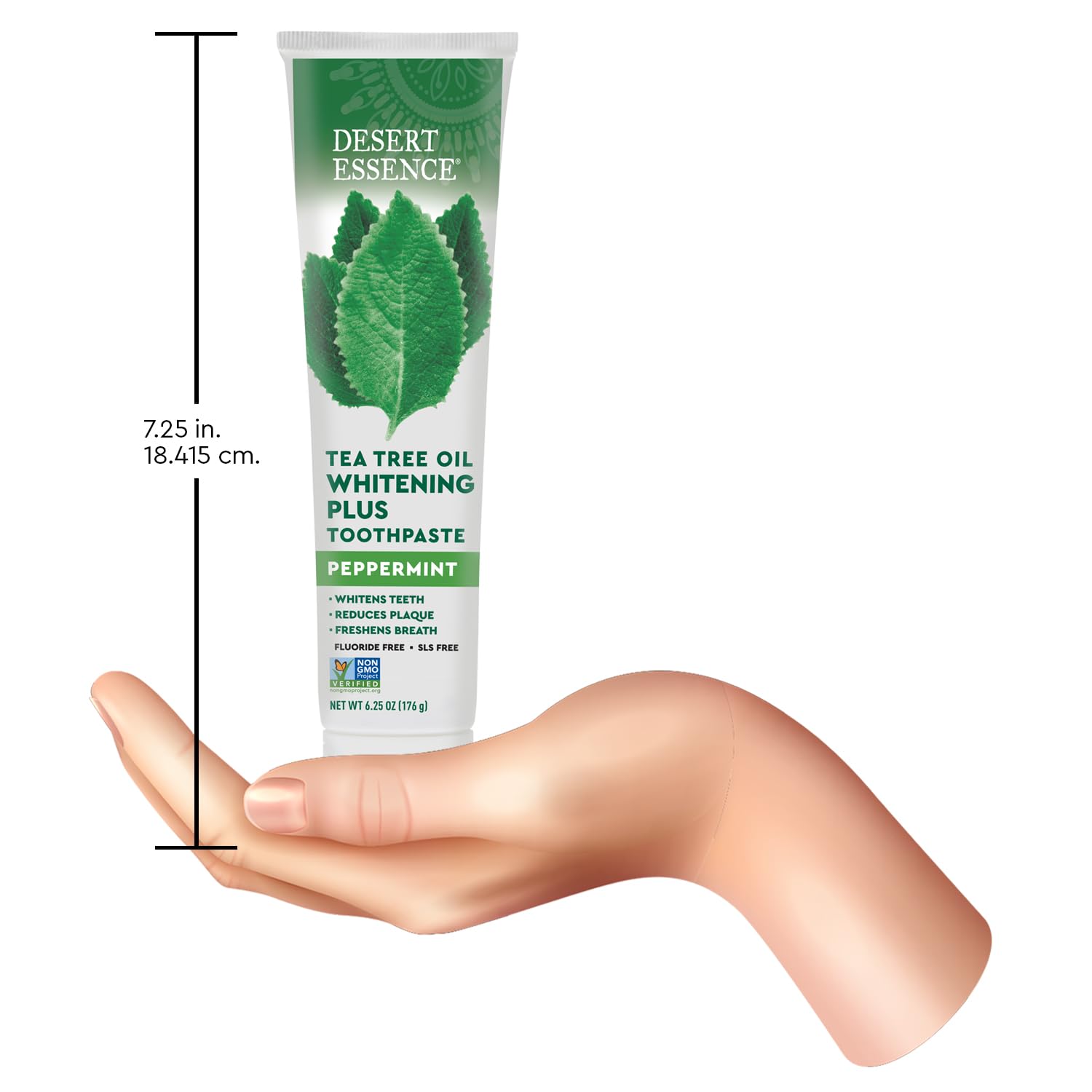 Dentifrice Desert Essence Menthe Tea Tree – emballage durable et écoresponsable.