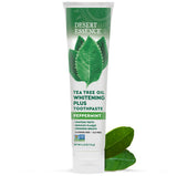Dentifrice Desert Essence Menthe Tea Tree – emballage du tube prêt à l’emploi pour un sourire frais.
