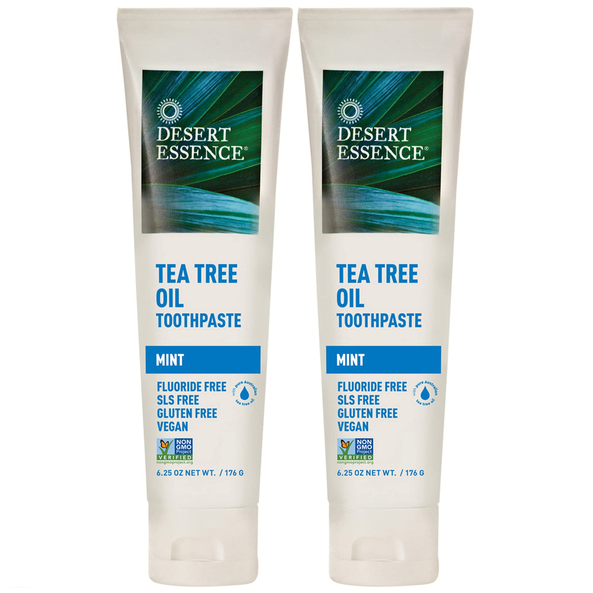Desert Essence dentifrice huile arbre thé menthe – tube frais et haleine durable.