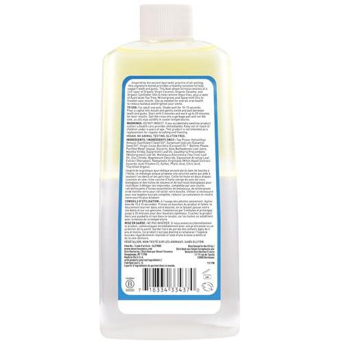Goutte d’huile montrant la phase duale du rinçage coco menthe.