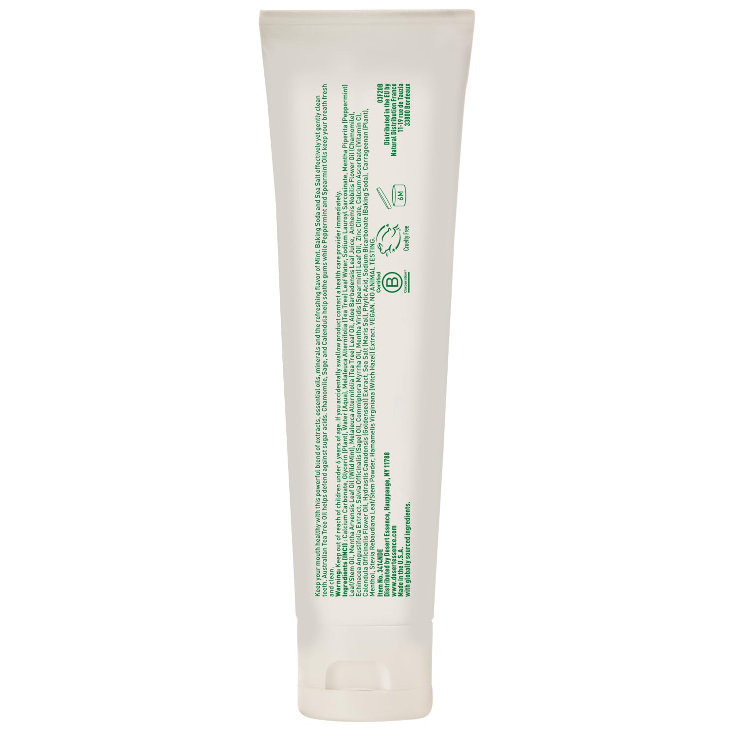 Desert Essence Mega Mint dentifrice avec myrrhe: soutien des gencives lors du brossage