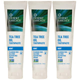 Desert Essence arbre à thé menthe pâte dentifrice, tube, fraîcheur durable.