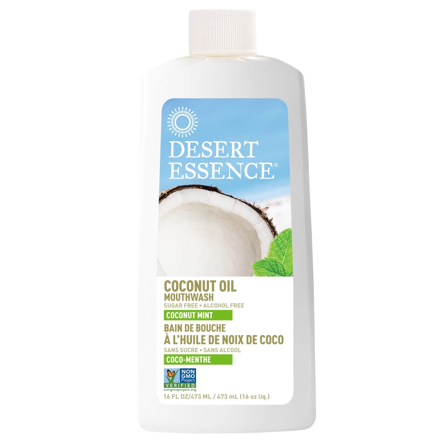 Desert Essence rituel coco-arbre-a-the flacon: huile de coco et arbre à thé pour une routine naturelle.