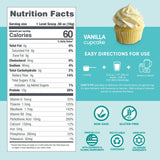 Personne active dégustant Designer Lite Vanille Cupcake après l'entraînement.