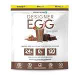 Designer Wellness Designer Egg, bouteille de protéine d'œuf, pratique pour shakes quotidiens.