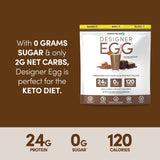 Designer Wellness Designer Egg, cuillère-doseuse incluse, mesure facile des portions.