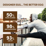 Designer Wellness Designer Egg, étiquette nutritionnelle détaillée pour suivre les apports.