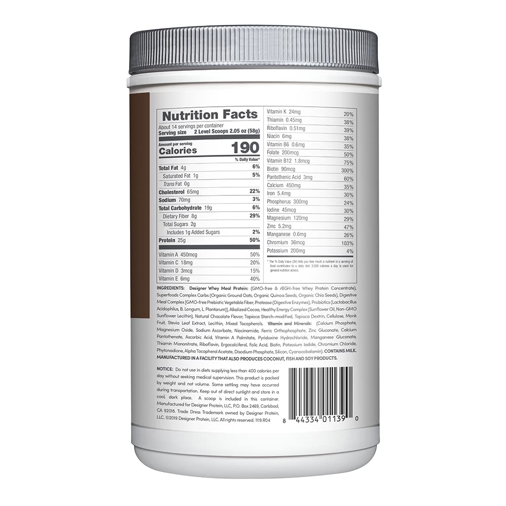 Designer Wellness shake-protéine prêt à boire pour un déjeuner rapide et équilibré.