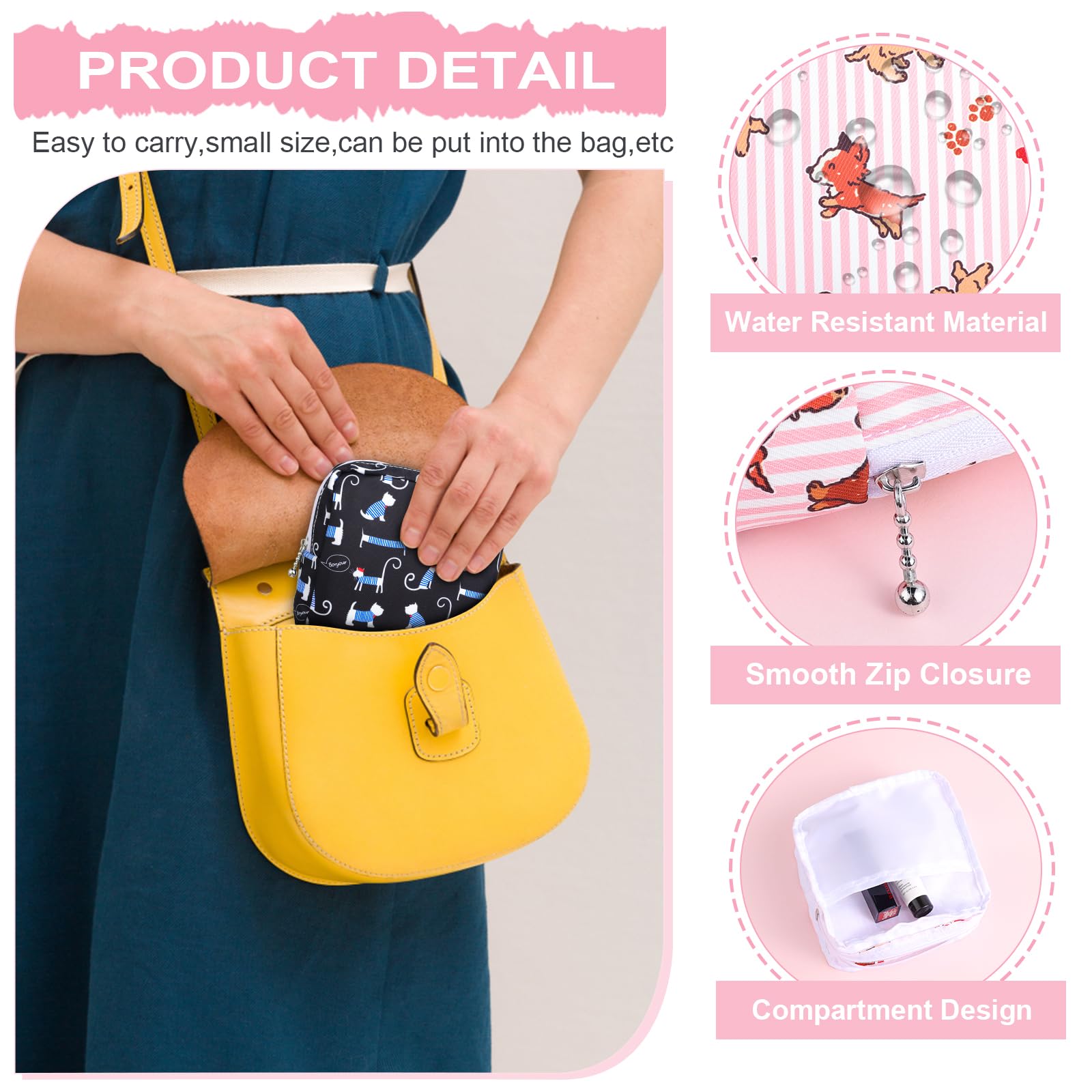 Emplacement tampons Desing Wish, organisation propre et hygiénique.