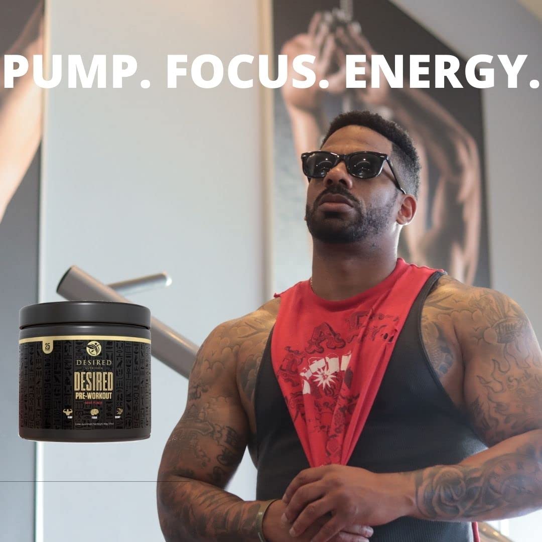 DESIRED NUTRITION Pré-workout dose énergie favorisant la performance.