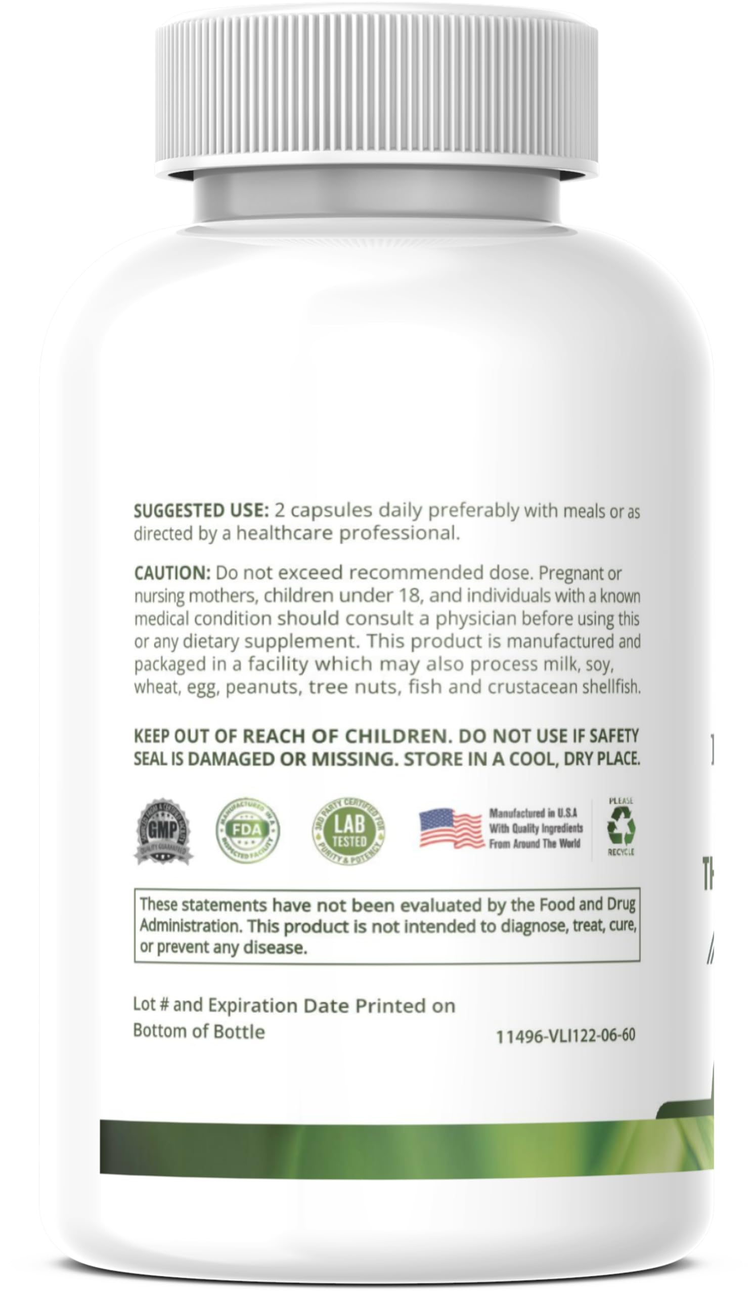 Detox Trees Thyroid Health Formula : Ingrédients visibles promettant équilibre hormonal.