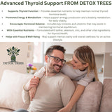 Detox Trees Thyroid Health Formula : Tableau nutritionnel clair guide l’utilisation.