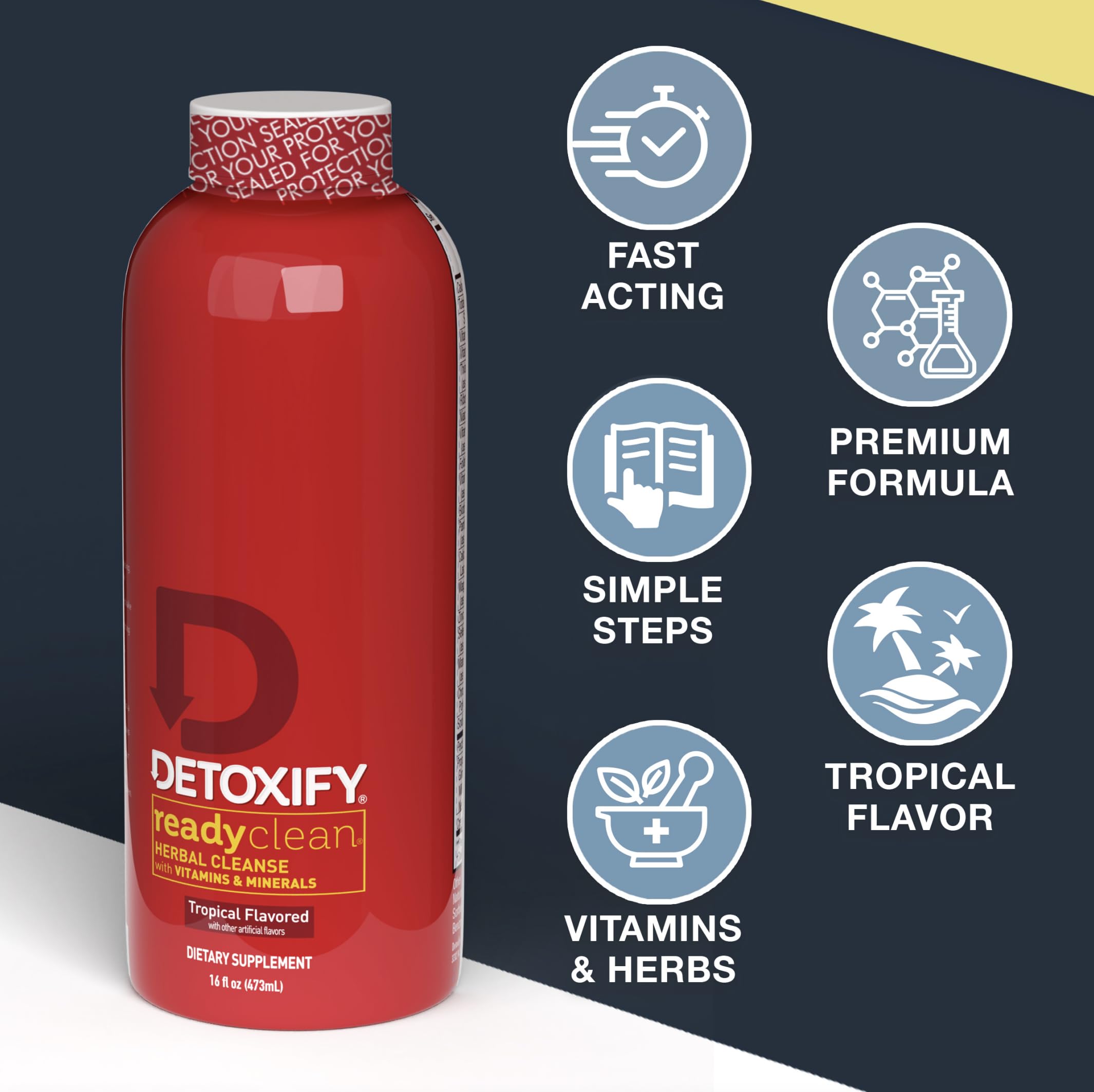 Detoxify Ready Clean Tropical – Dose quotidienne simple pour démarrer votre rituel bien-être.