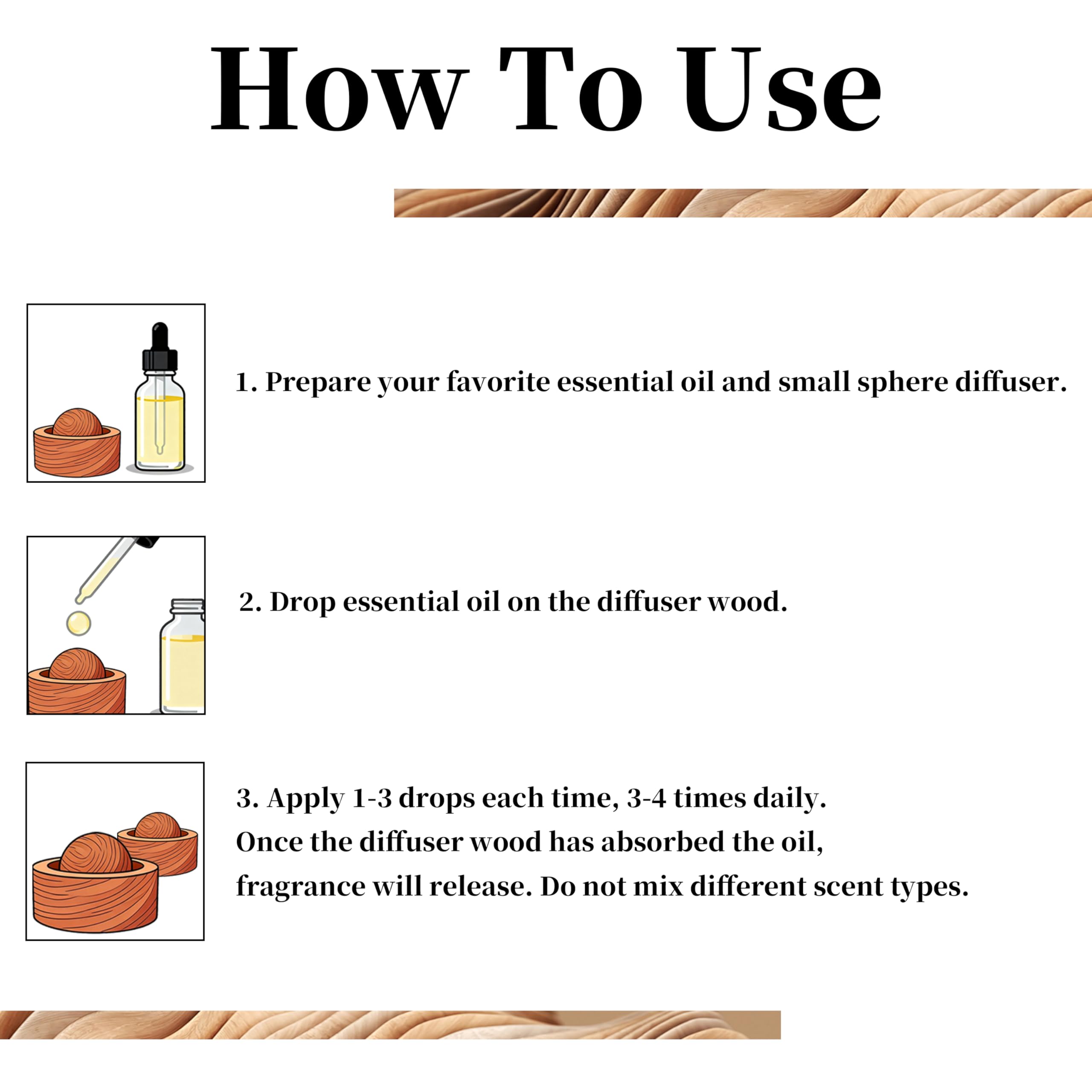 2Pcs Diffuseurs Bois Hêtre — design compact pour espace bureau.