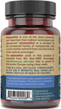 Étiquette DEVA Astaxanthine 4 mg avec informations sur les gélules vegan.