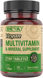 DEVA Bouteille Multivitamine vegan format facile à prendre