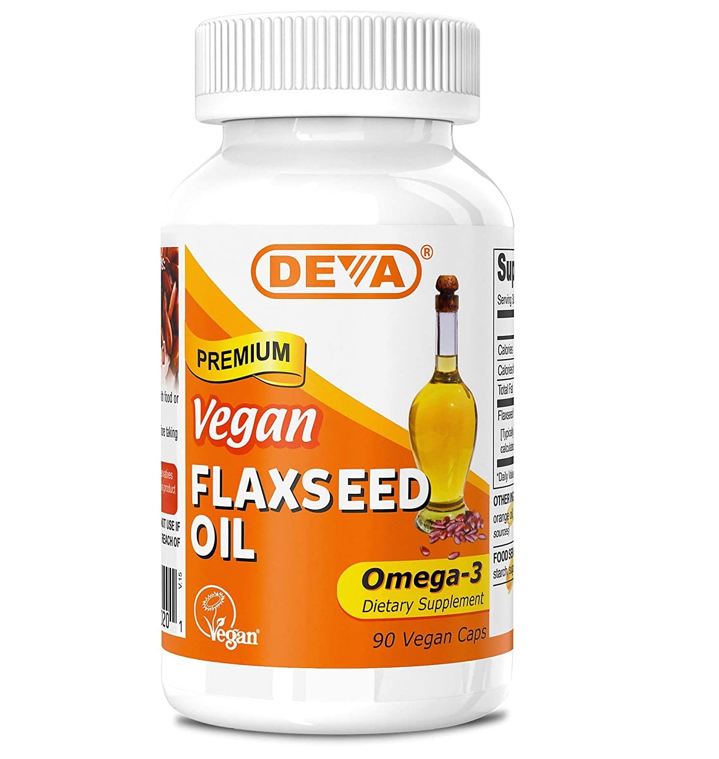 DEVA Capsules huile de lin — gélules pratiques pour un apport oméga-3 sans goût.