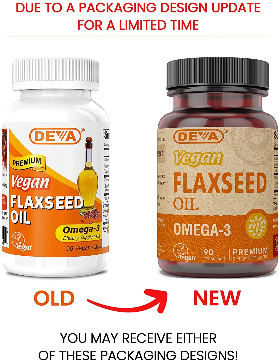 DEVA Étiquette végane — produit certifié sans ingrédients d'origine animale.
