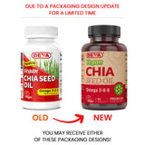 DEVA huile chia - capules végétales pratiques pour un apport oméga quotidien.