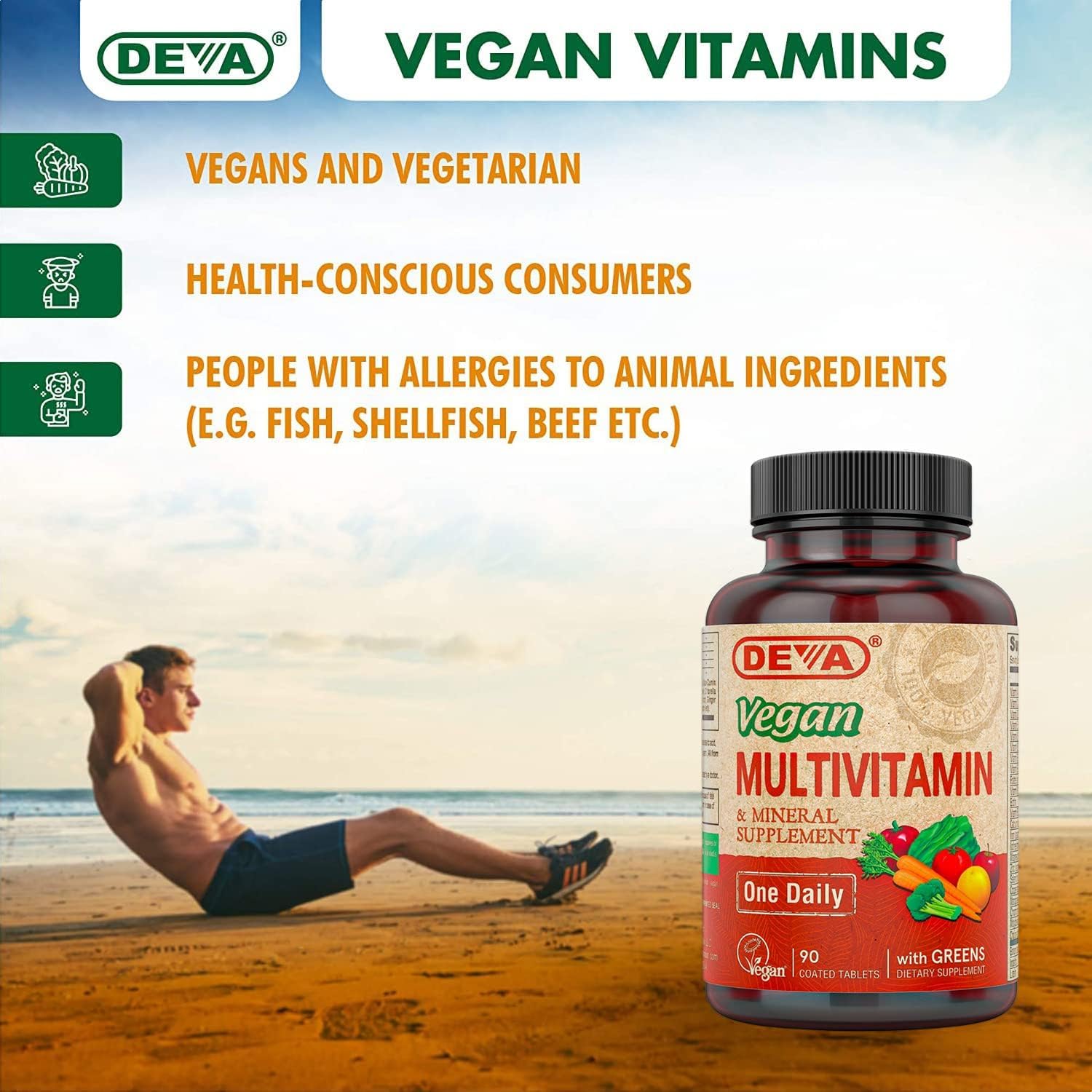 DEVA Multivitamines, conseils d'usage : à prendre une fois par jour.