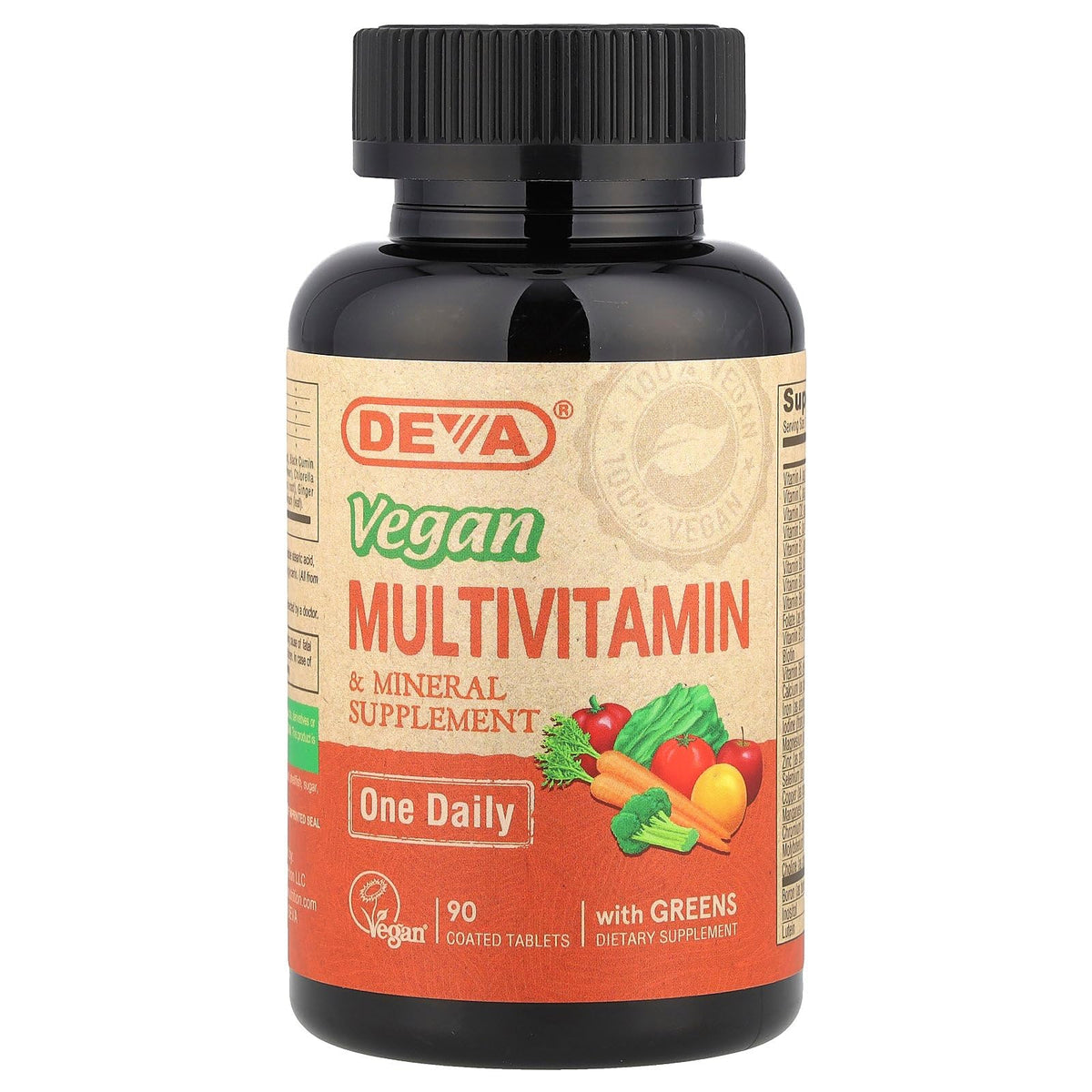 DEVA petites tablettes – boîte pratique pour une nutrition quotidienne végan.