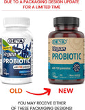 Capsules DEVA veganes, probiotiques et prébiotiques pour soutenir la digestion.