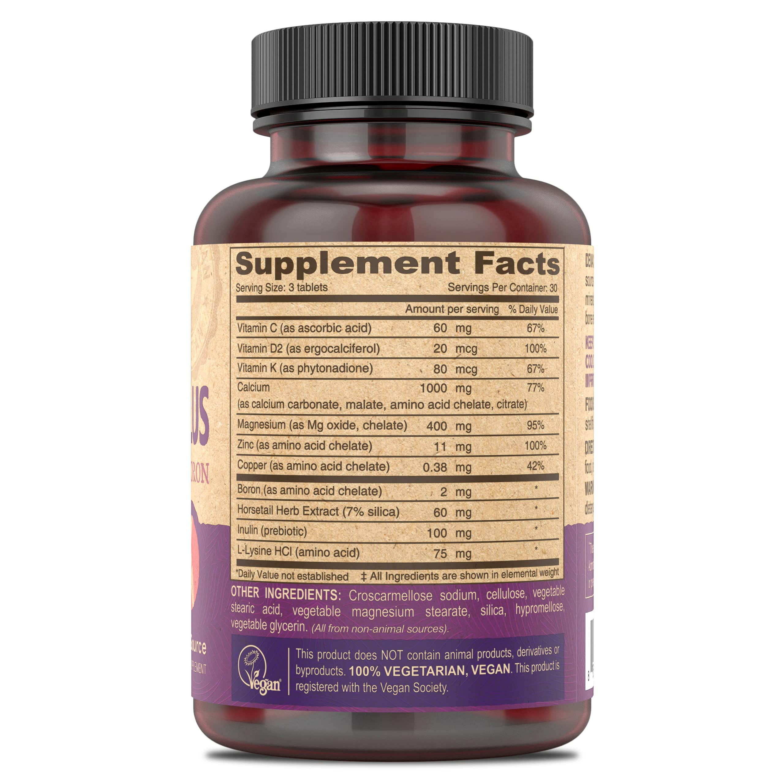 Comprimés véganes DEVA Cal-Mag-Plus, choix pratique pour le quotidien.