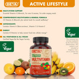 DEVA Vegan Multivitamine, antioxydants naturels pour le soutien général.