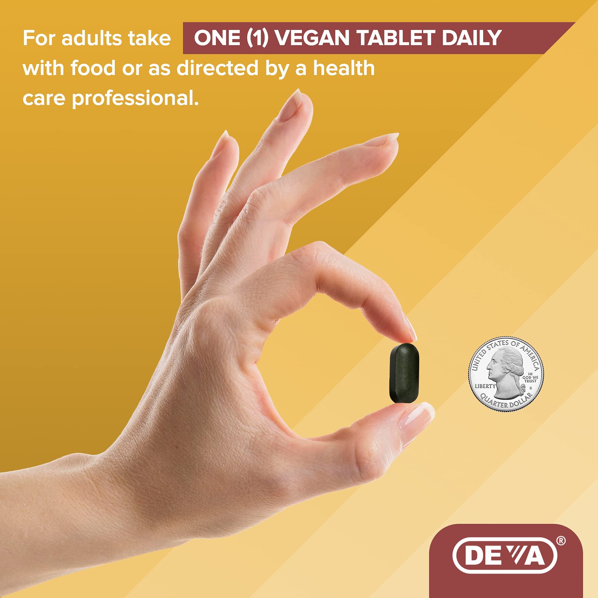 DEVA Vegan Multivitamine, extrait d'ashwagandha pour le soutien quotidien.