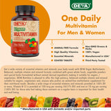 DEVA Vegan Multivitamine, sans allergènes pour régimes sûrs.