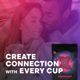 Tasse prête Deviant Blends – infusion aphrodisiaque idéale pour soirée en duo.