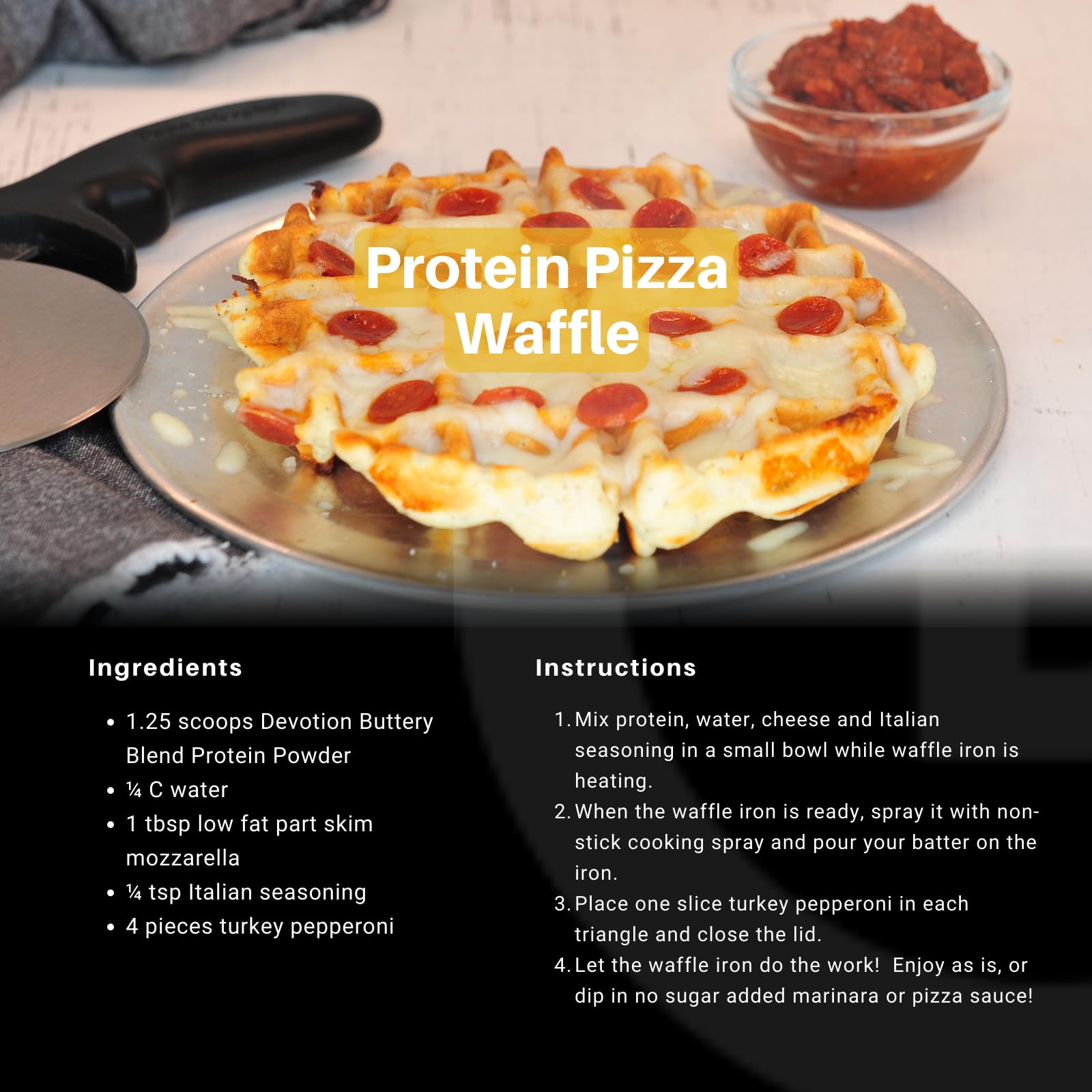 Devotion Nutrition Poudre Protéine Beurre Mélange — recette pancakes protéinés faciles à réaliser.