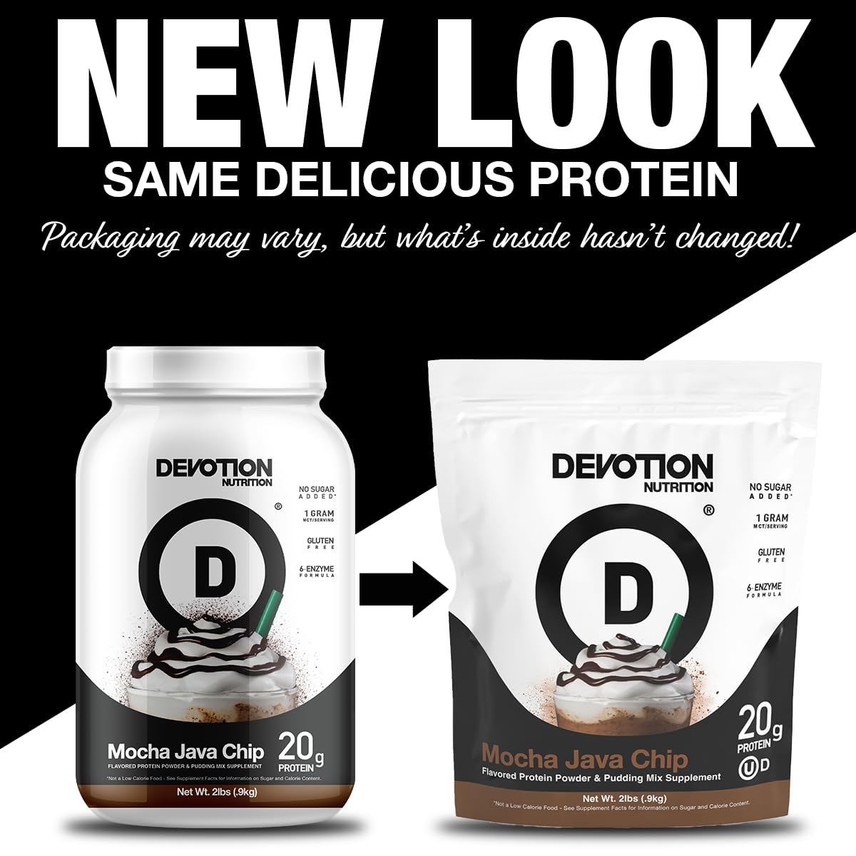 Devotion Nutrition Mocha Java Chip – shake prêt en quelques secondes après l'entraînement.