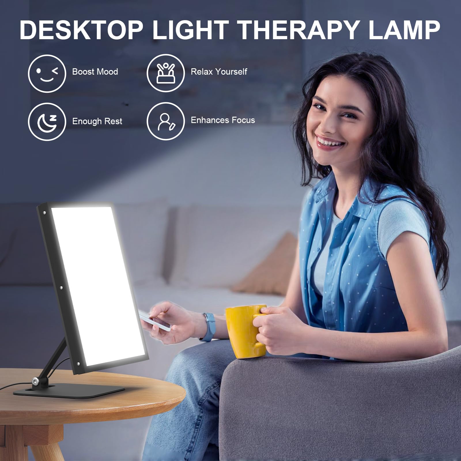 Devowellte lampe-thérapie-base-stable : base robuste pour positionnement fiable