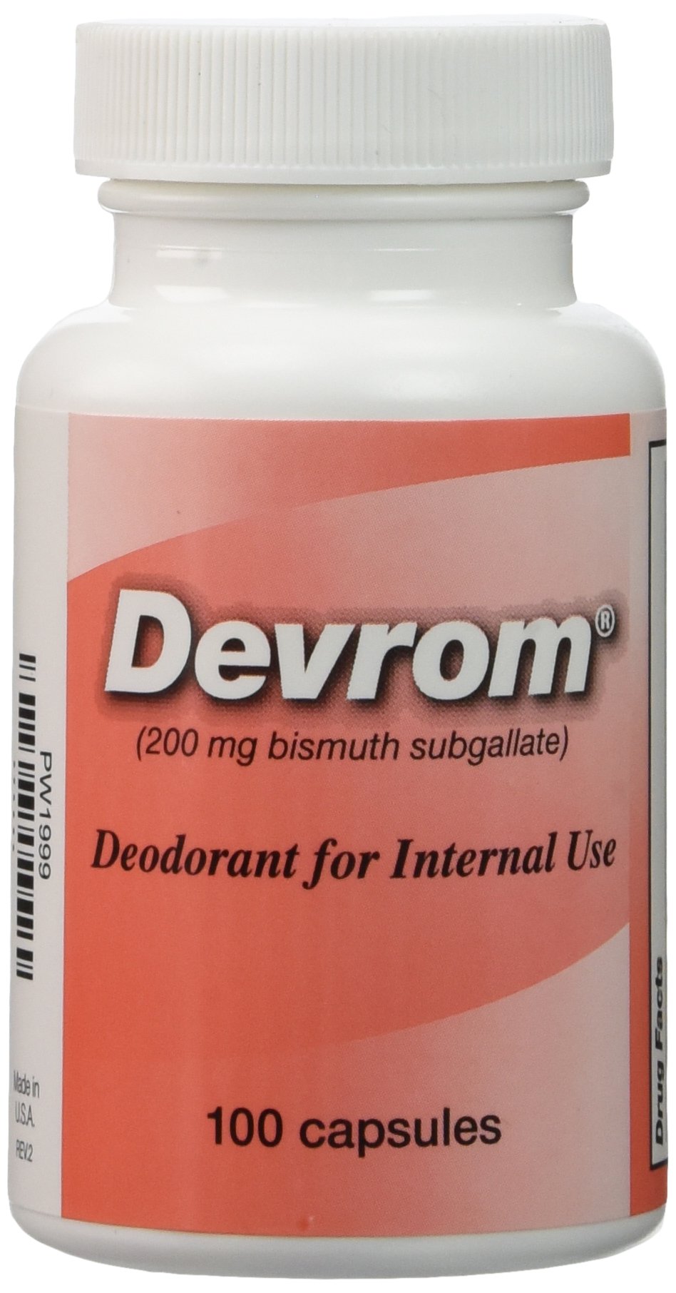 Devrom gélules 200 mg – bouteille pratique pour ostomie au quotidien.