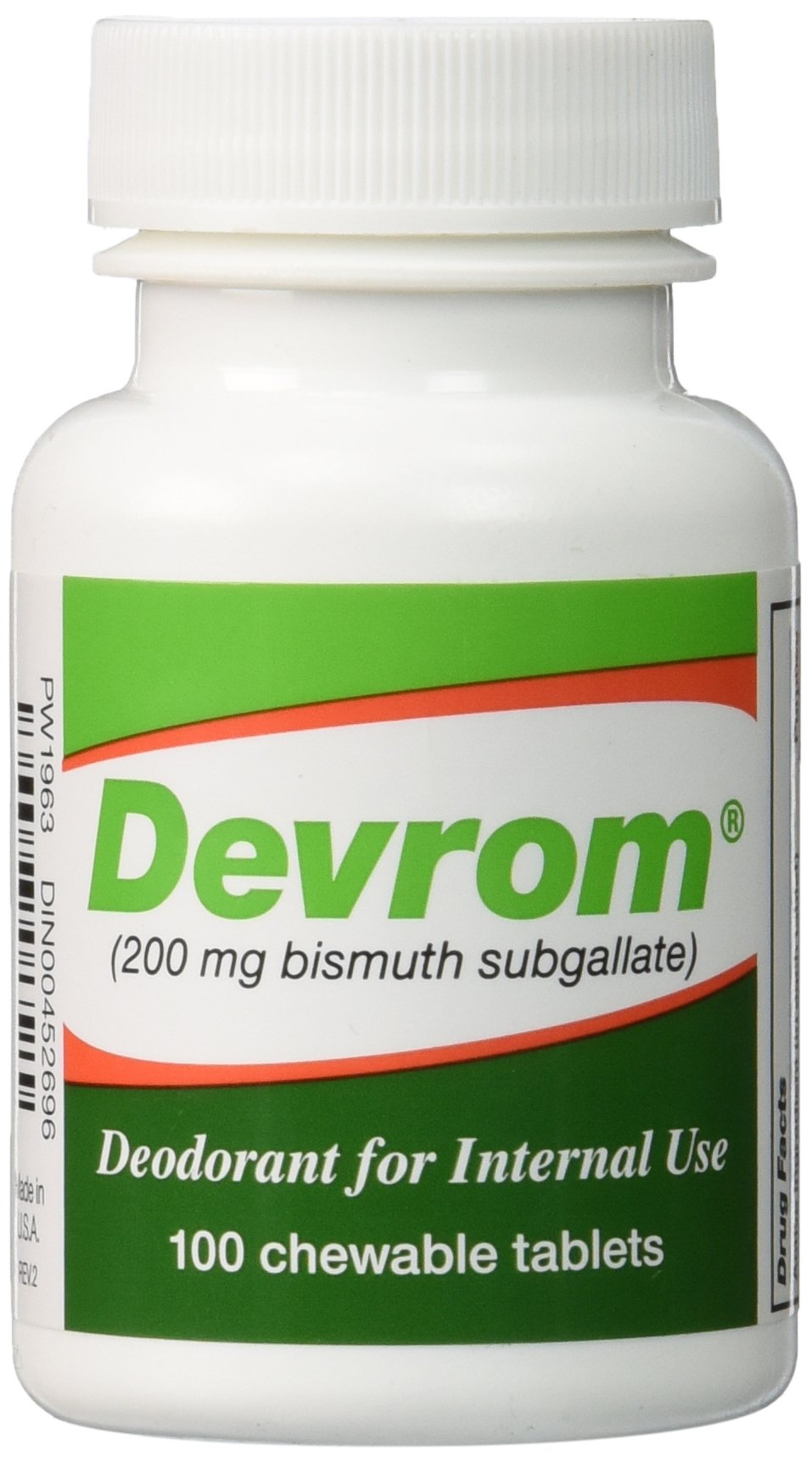 Devrom tablettes dans une bouteille de 100, format pratique pour l'usage quotidien
