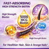 DEWANG Biotin Gummies gommes rouges et texture agréable au quotidien.