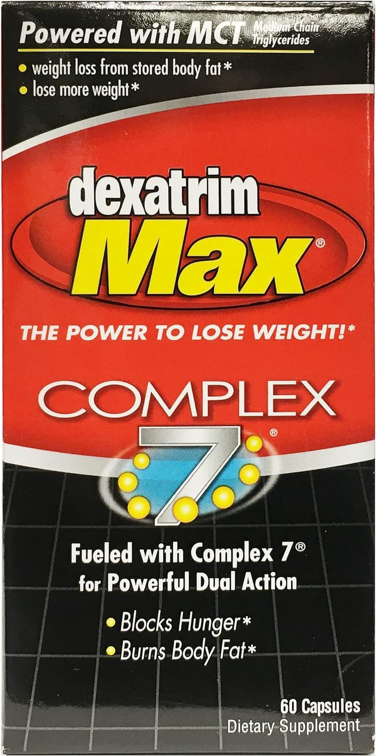 Dexatrim Max Complex 7 - bouteille fermée prête pour le quotidien.