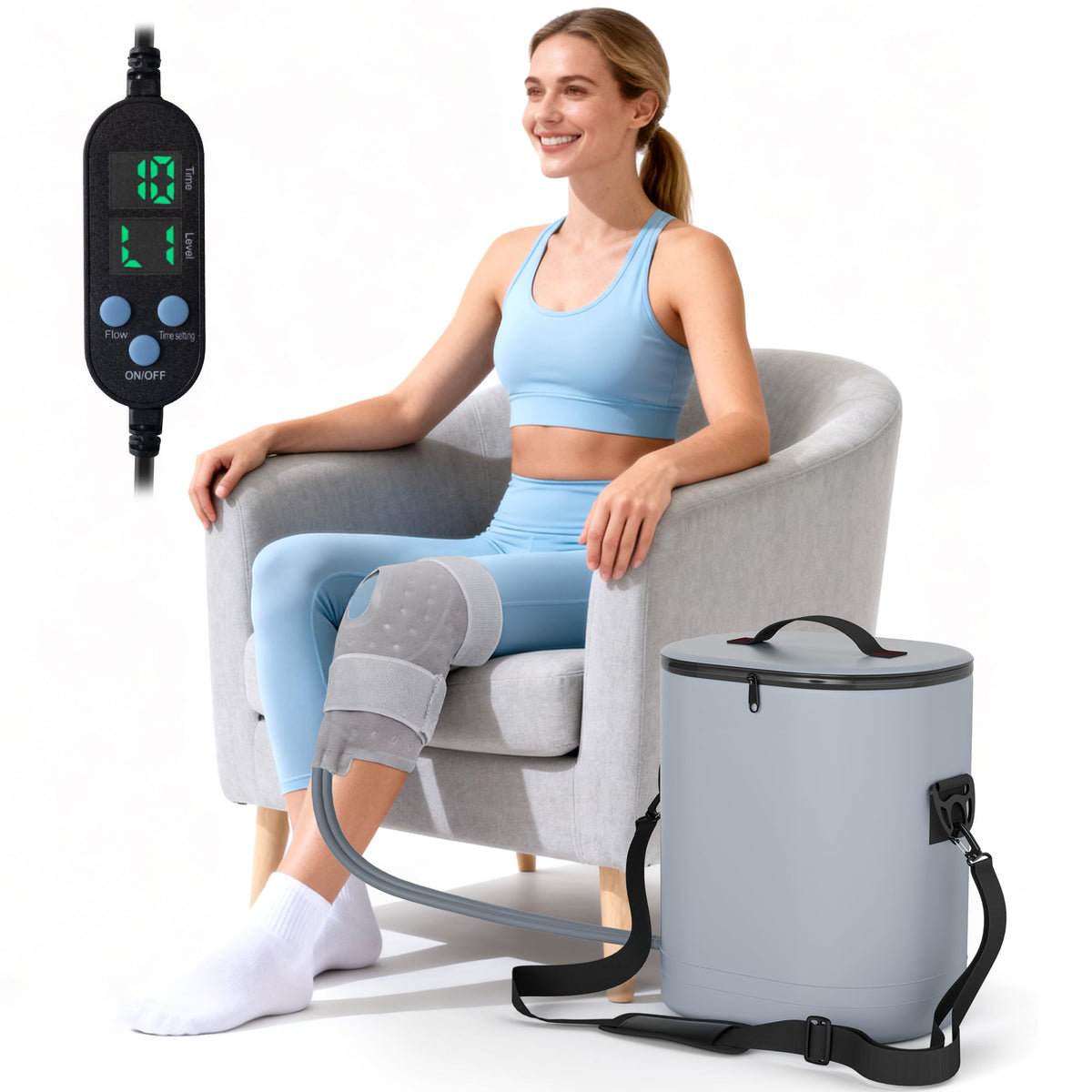 Dexcip seau-glace 15-quarts montrant le réservoir pour un refroidissement durable.